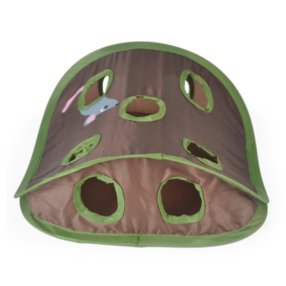Cute Pet Cat Interactive Hide Seek Game 9 Holes Toys