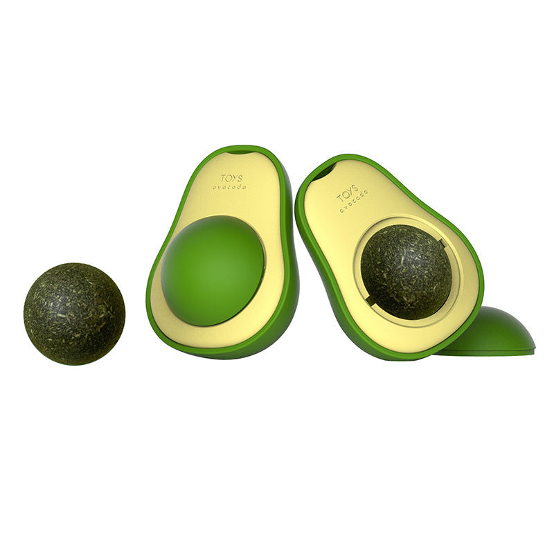 Avocado Cat Mint Multifunctional Catnip Toy 360 Rotating
