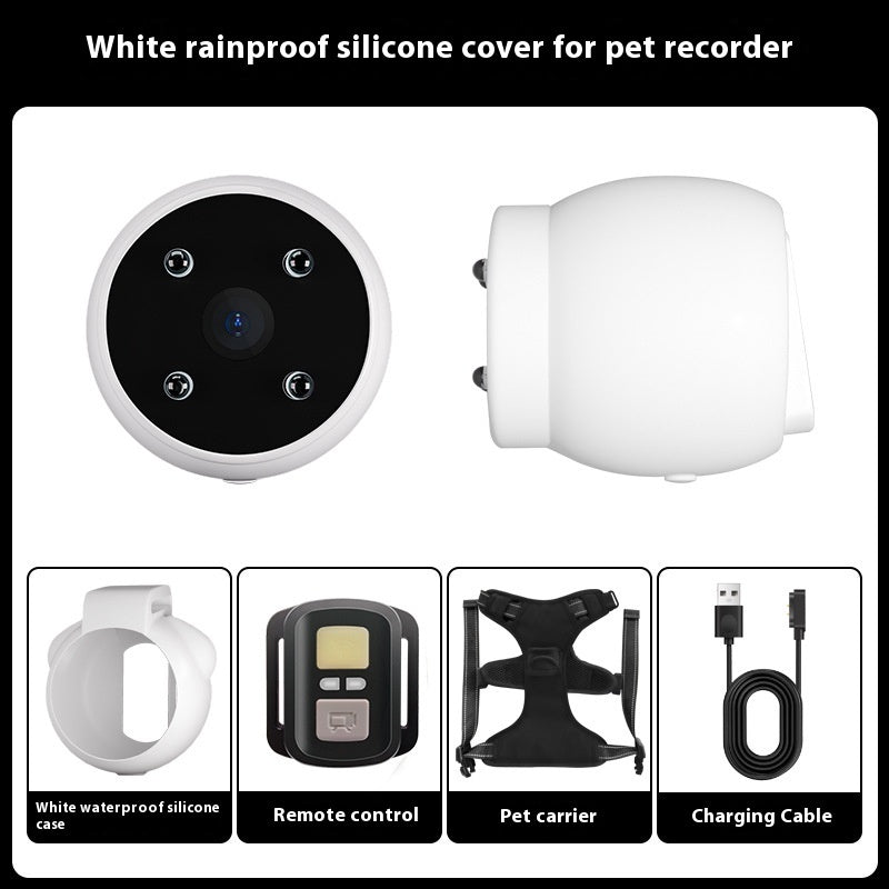 Pets Camera With Video Recorder & Tracker Collar Dogs And Cats