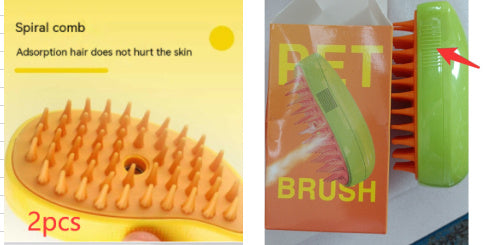 3 In 1 Cat Steam Brush Hair Removal Combs