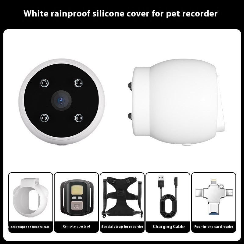 Pets Camera With Video Recorder & Tracker Collar Dogs And Cats