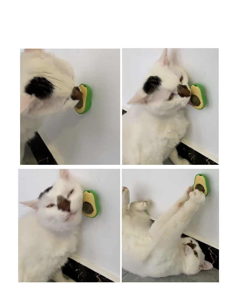 Avocado Cat Mint Multifunctional Catnip Toy 360 Rotating