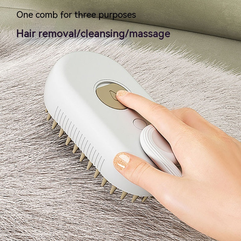 3 In 1 Cat Steam Brush for Pet