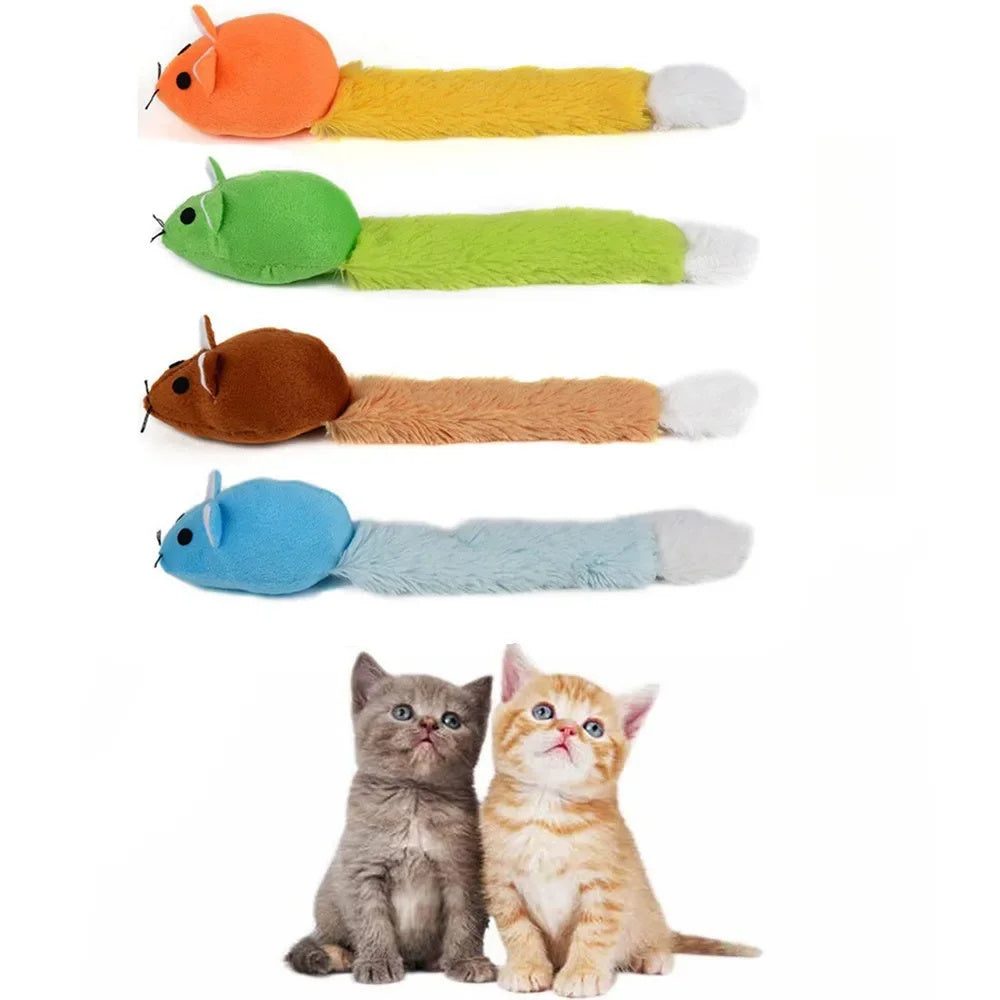Long Tail Mouse Cat Teaster Toys Funny