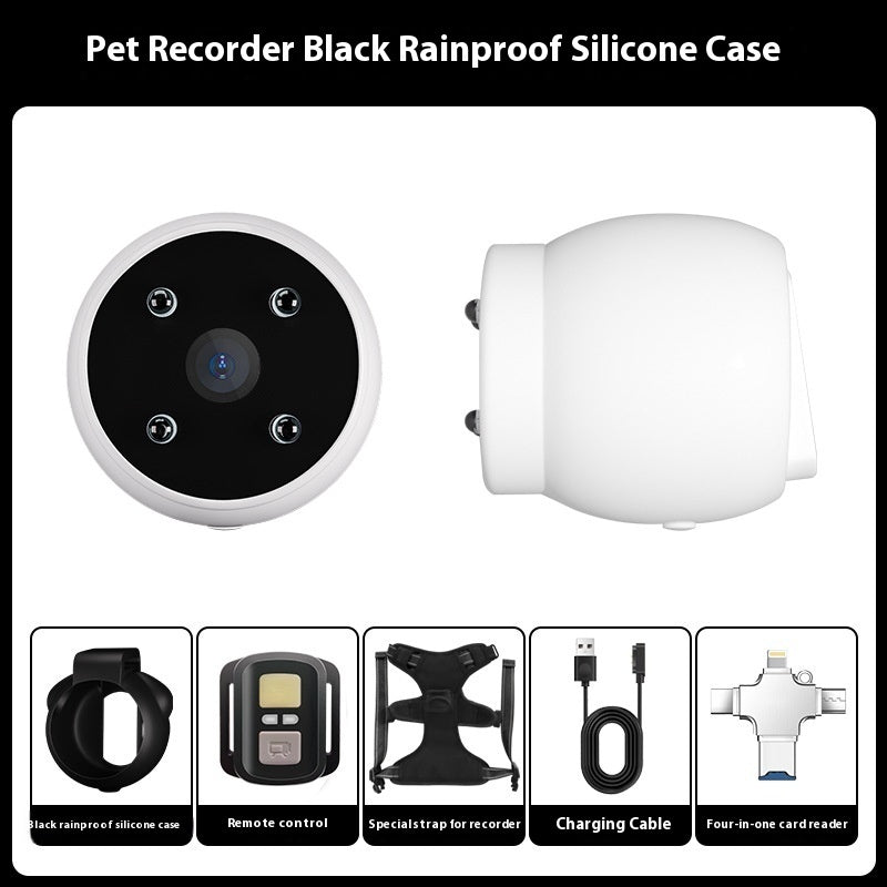 Pets Camera With Video Recorder & Tracker Collar Dogs And Cats