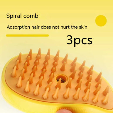 3 In 1 Cat Steam Brush Hair Removal Combs
