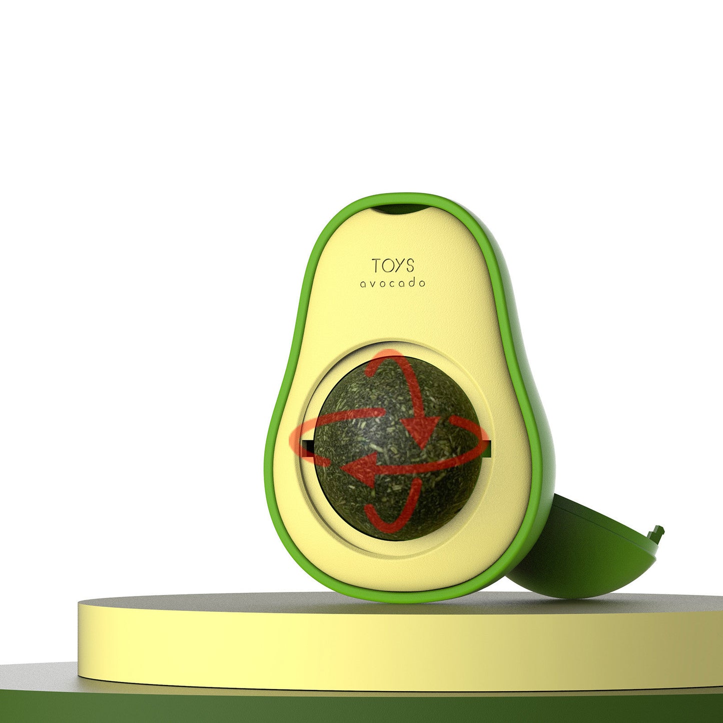 Avocado Cat Mint Multifunctional Catnip Toy 360 Rotating