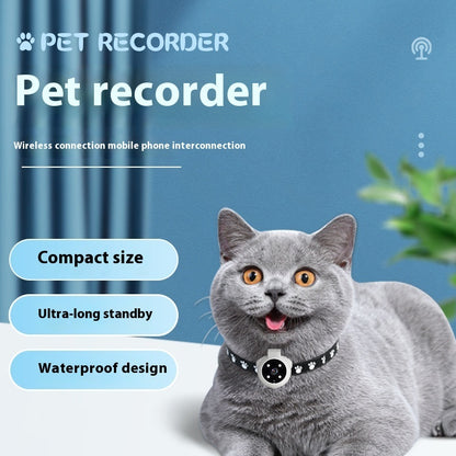 Pets Camera With Video Recorder & Tracker Collar Dogs And Cats
