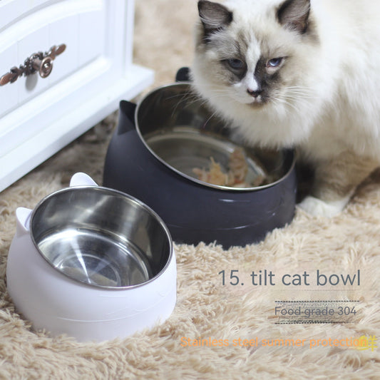 Stainless Steel Dog Bowl Double Bowl