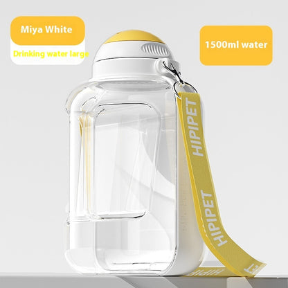 2 In 1 Dog Large Capacity Pets Out Drinking Pot Cat Water Dispenser