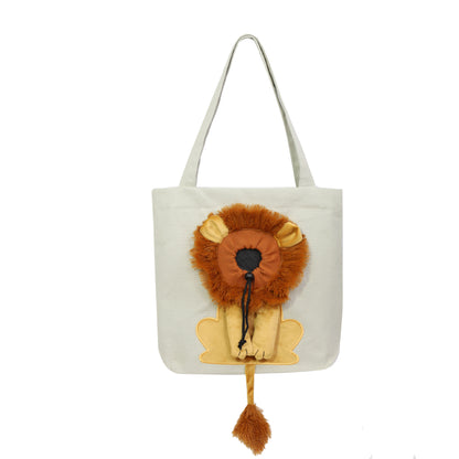 Soft Pet Carriers Lion Design Portable Bag