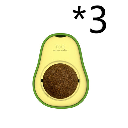 Avocado Cat Mint Multifunctional Catnip Toy 360 Rotating