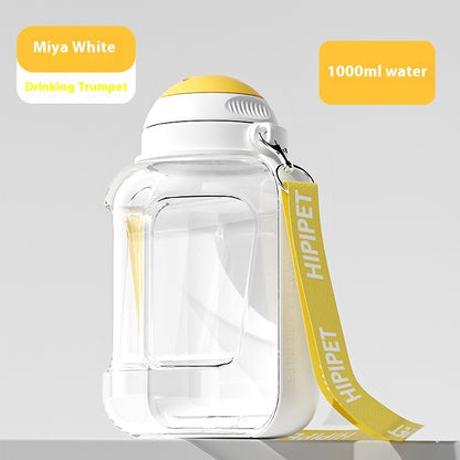 2 In 1 Dog Large Capacity Pets Out Drinking Pot Cat Water Dispenser
