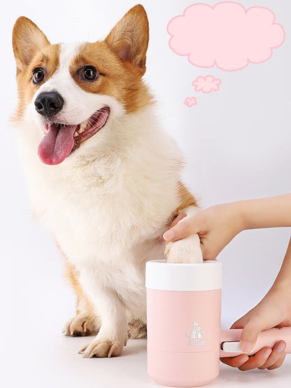 Dog Paw Cleaner Cup Soft Silicone Combs for Pet Foot Washer Cup