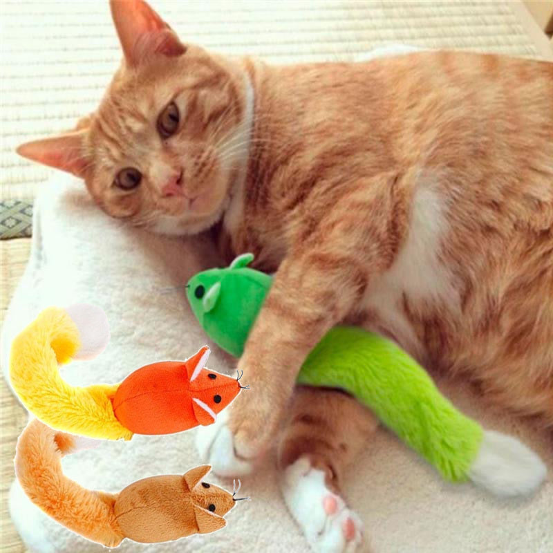 Long Tail Mouse Cat Teaster Toys Funny