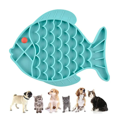 Silicone Lick Mat For Pet Dogs Food Plate Rice Bowl