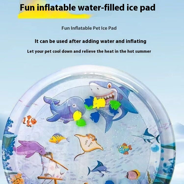 Summer Cooling Pet Water Bed Cushion Ice Pad Dog Sleeping Square Mat For Puppy Dogs Cats