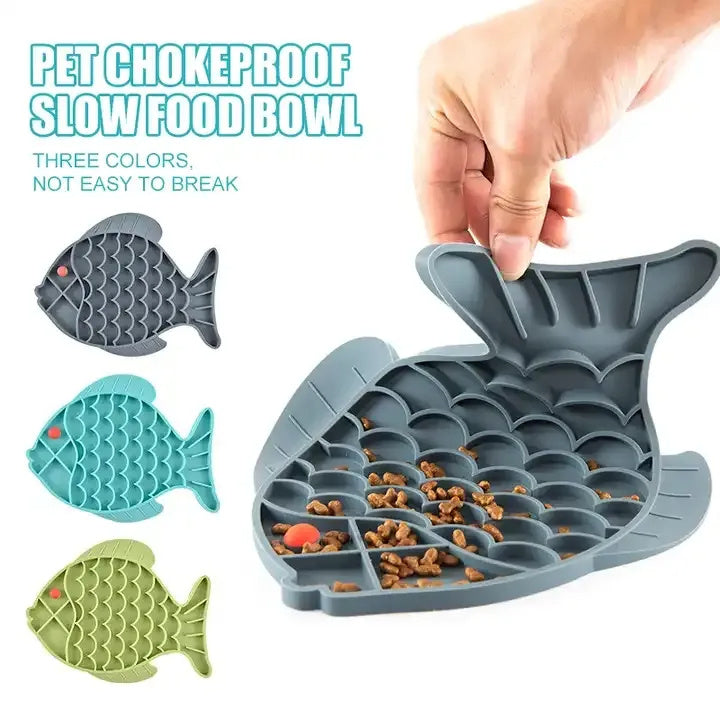 Silicone Lick Mat For Pet Dogs Food Plate Rice Bowl
