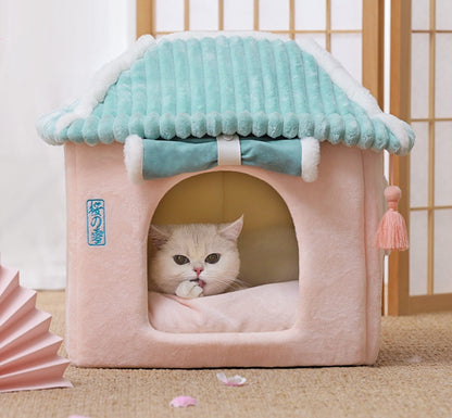 Cat House Removable And Washable Cat Bed