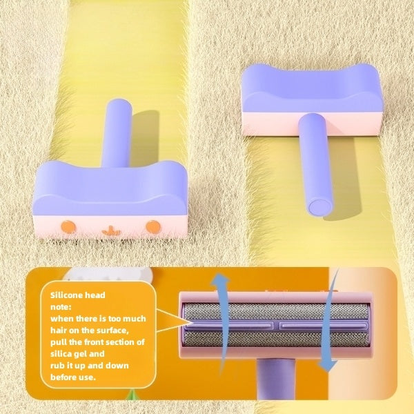 New Pet Hair Roller Remover Lint Brush 2-Way Dog Cat