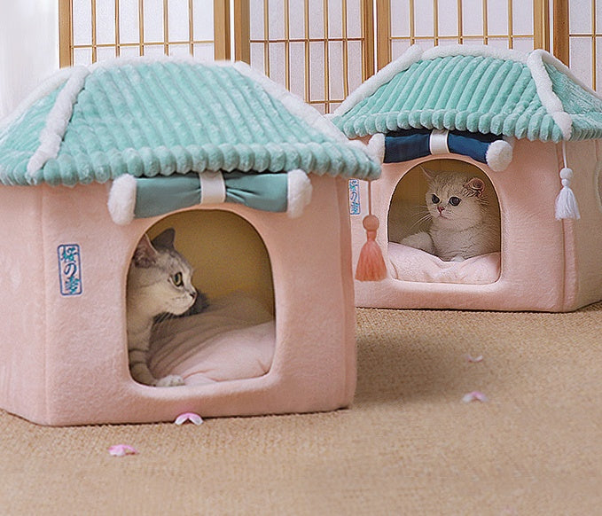 Cat House Removable And Washable Cat Bed