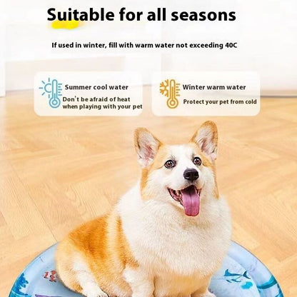 Summer Cooling Pet Water Bed Cushion Ice Pad Dog Sleeping Square Mat For Puppy Dogs Cats
