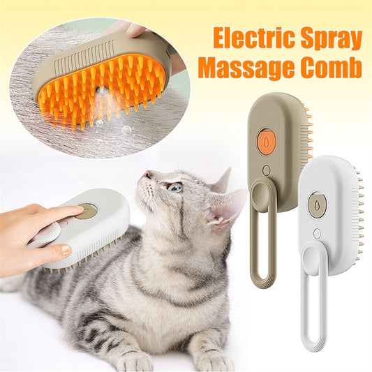 3 In 1 Cat Steam Brush for Pet