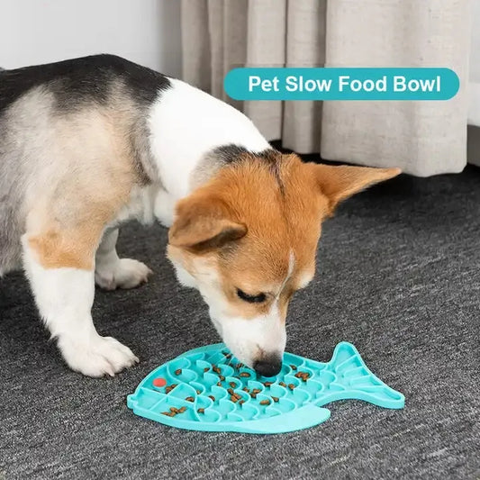 Silicone Lick Mat For Pet Dogs Food Plate Rice Bowl