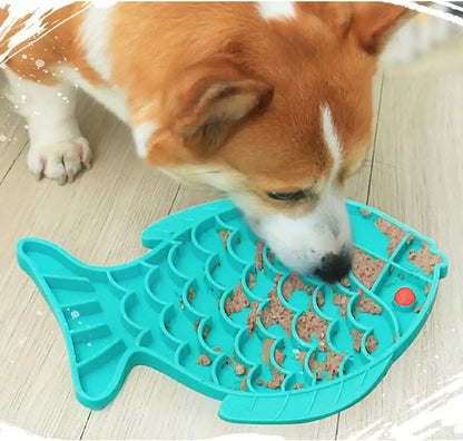 Silicone Lick Mat For Pet Dogs Food Plate Rice Bowl