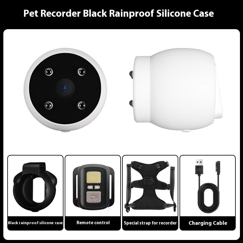 Pets Camera With Video Recorder & Tracker Collar Dogs And Cats