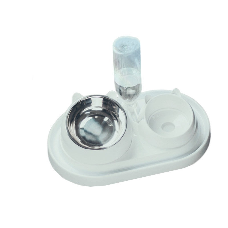Stainless Steel Dog Bowl Double Bowl
