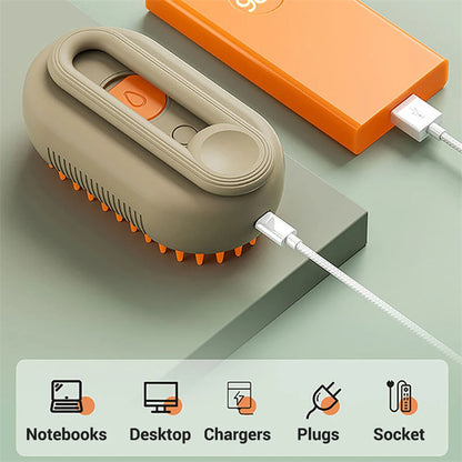 3 In 1 Cat Steam Brush for Pet