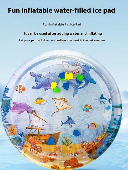 Summer Cooling Pet Water Bed Cushion Ice Pad Dog Sleeping Square Mat For Puppy Dogs Cats