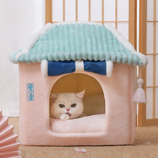 Cat House Removable And Washable Cat Bed