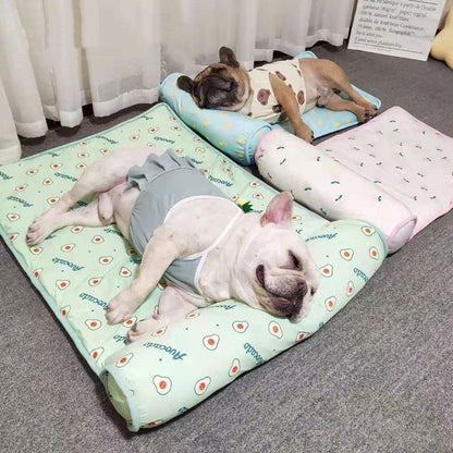 Pet Blanket Cooling Breathable Cat Bed Outdoor Washable Travel