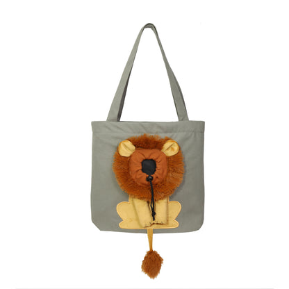 Soft Pet Carriers Lion Design Portable Bag