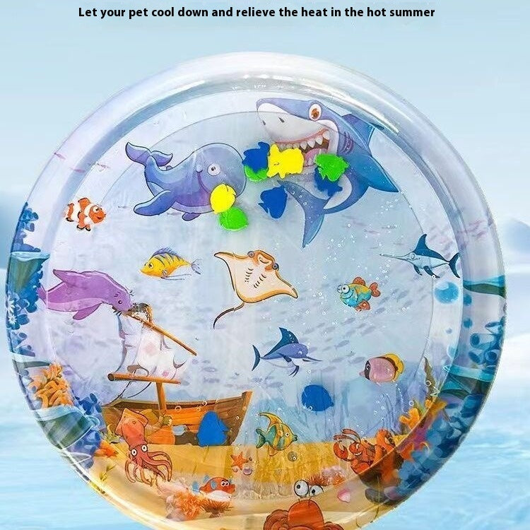 Summer Cooling Pet Water Bed Cushion Ice Pad Dog Sleeping Square Mat For Puppy Dogs Cats