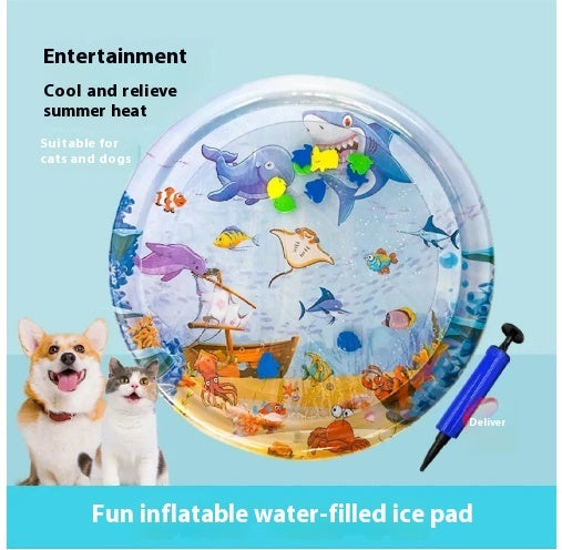 Summer Cooling Pet Water Bed Cushion Ice Pad Dog Sleeping Square Mat For Puppy Dogs Cats