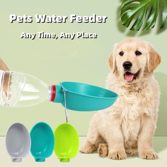 Portable Dog & Cat Drinking Bowl Outdoor Water Feeding