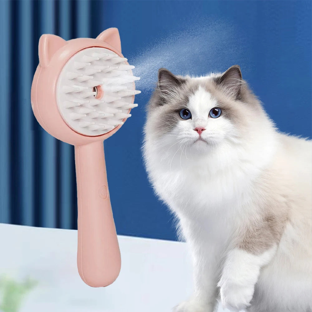 Hair Cleaning Brush Cat Grooming Brush Rechargeable