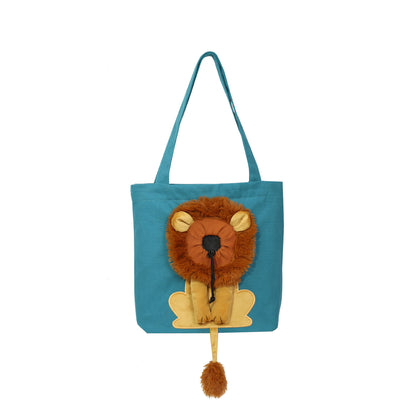 Soft Pet Carriers Lion Design Portable Bag
