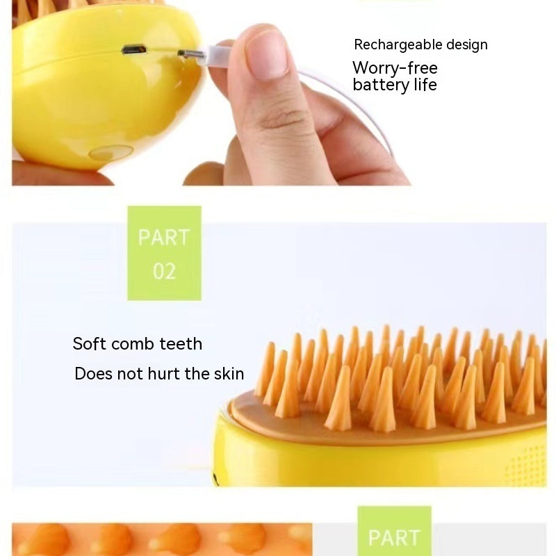 3 In 1 Cat Steam Brush Hair Removal Combs