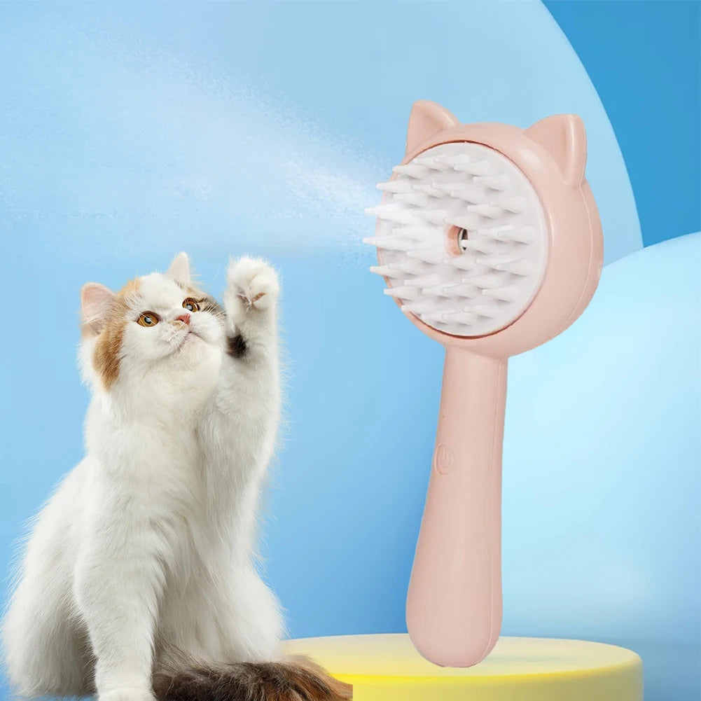 Hair Cleaning Brush Cat Grooming Brush Rechargeable