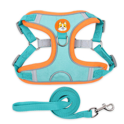 Dog and Cat Harness Reflective Soft Mesh Chest Strap