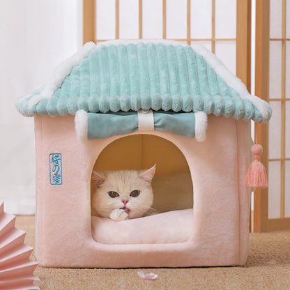 Cat House Removable And Washable Cat Bed