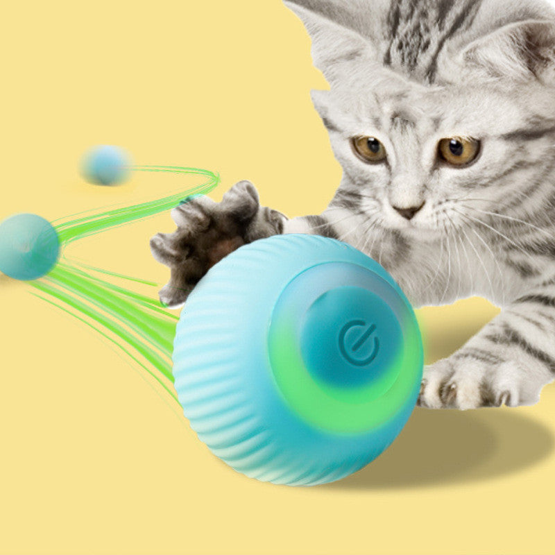 USB Rechargeable Gravity Electric Rolling Ball for Cat Toy