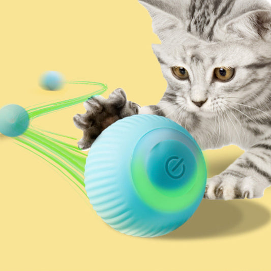 USB Rechargeable Gravity Electric Rolling Ball for Cat Toy