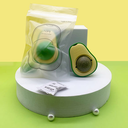 Avocado Cat Mint Multifunctional Catnip Toy 360 Rotating