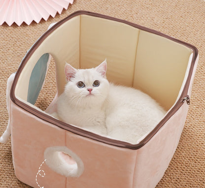Cat House Removable And Washable Cat Bed
