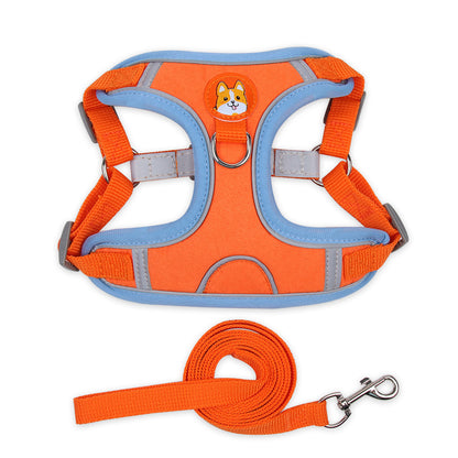 Dog and Cat Harness Reflective Soft Mesh Chest Strap